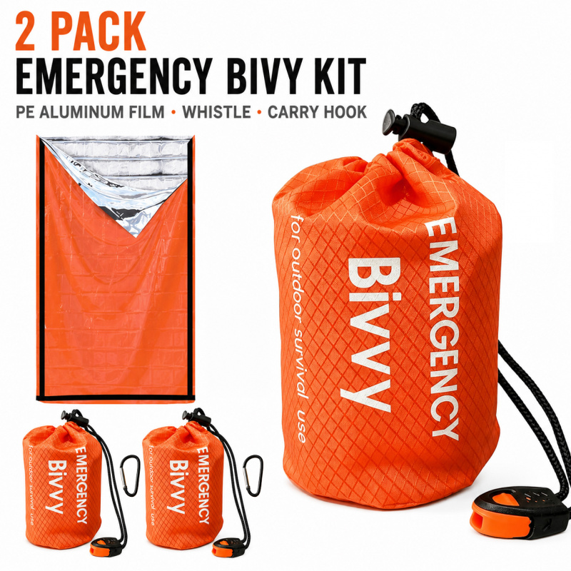 Emergency Whistle Loud - Paquete de 2 sacos de dormir
