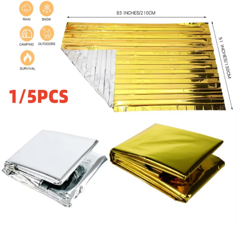 Manta de Emergencia de Lámina  - Survival Blanket Reflective reseña y precio